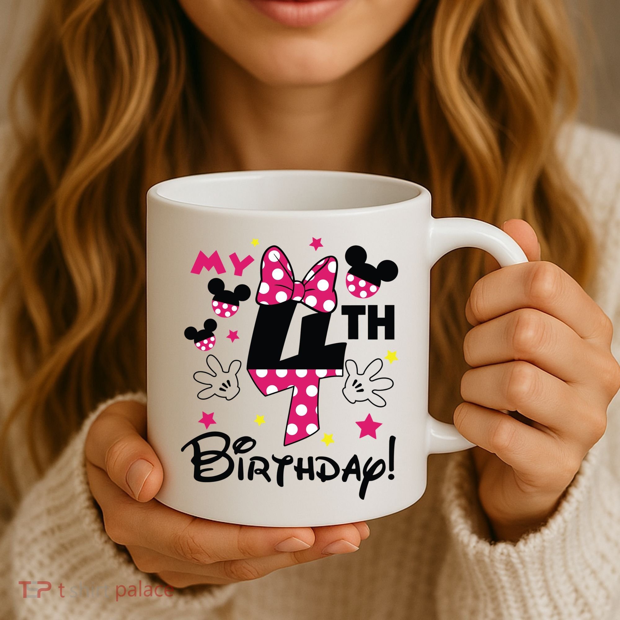 My 4th Birthday Funny Birthday Party Girl Coffee Mug