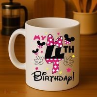 My 4th Birthday Funny Birthday Party Girl Coffee Mug thumb 4