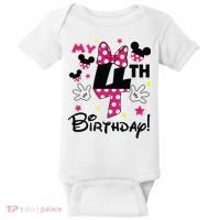 My 4th Birthday Funny Birthday Party Girl Baby Bodysuit thumb 0