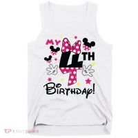 My 4th Birthday Funny Birthday Party Girl Tank Top thumb 0