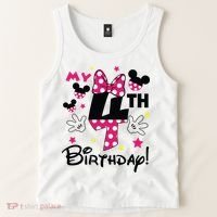 My 4th Birthday Funny Birthday Party Girl Tank Top thumb 2