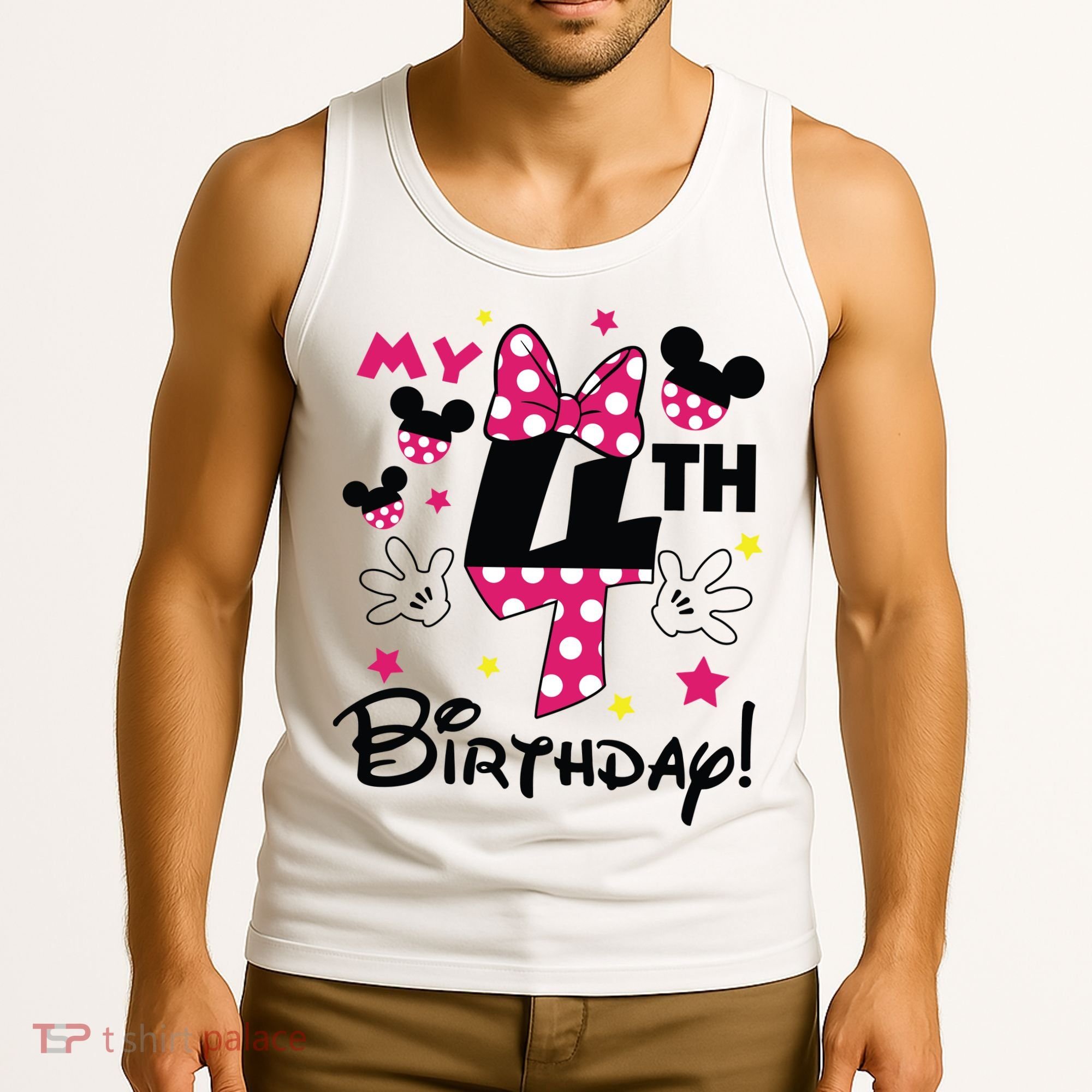 My 4th Birthday Funny Birthday Party Girl Tank Top