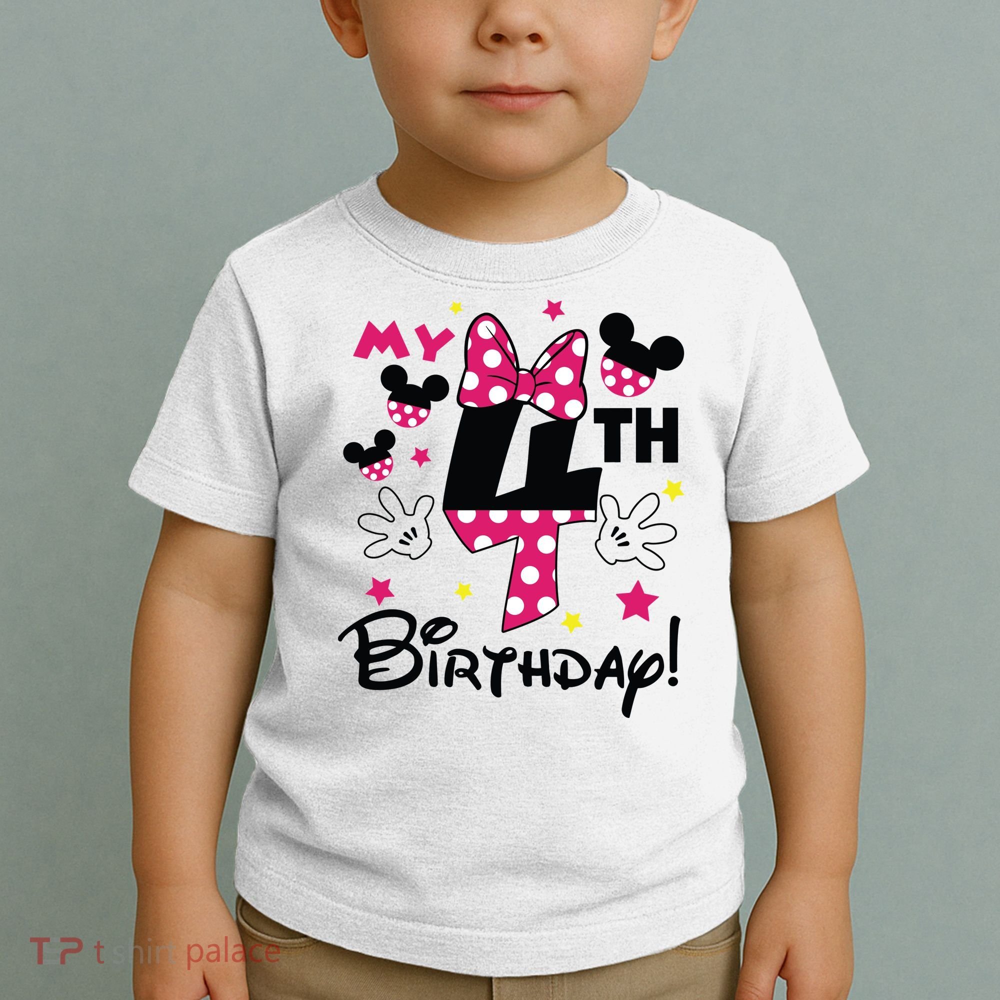 My 4th Birthday Funny Birthday Party Girl Toddler T-Shirt