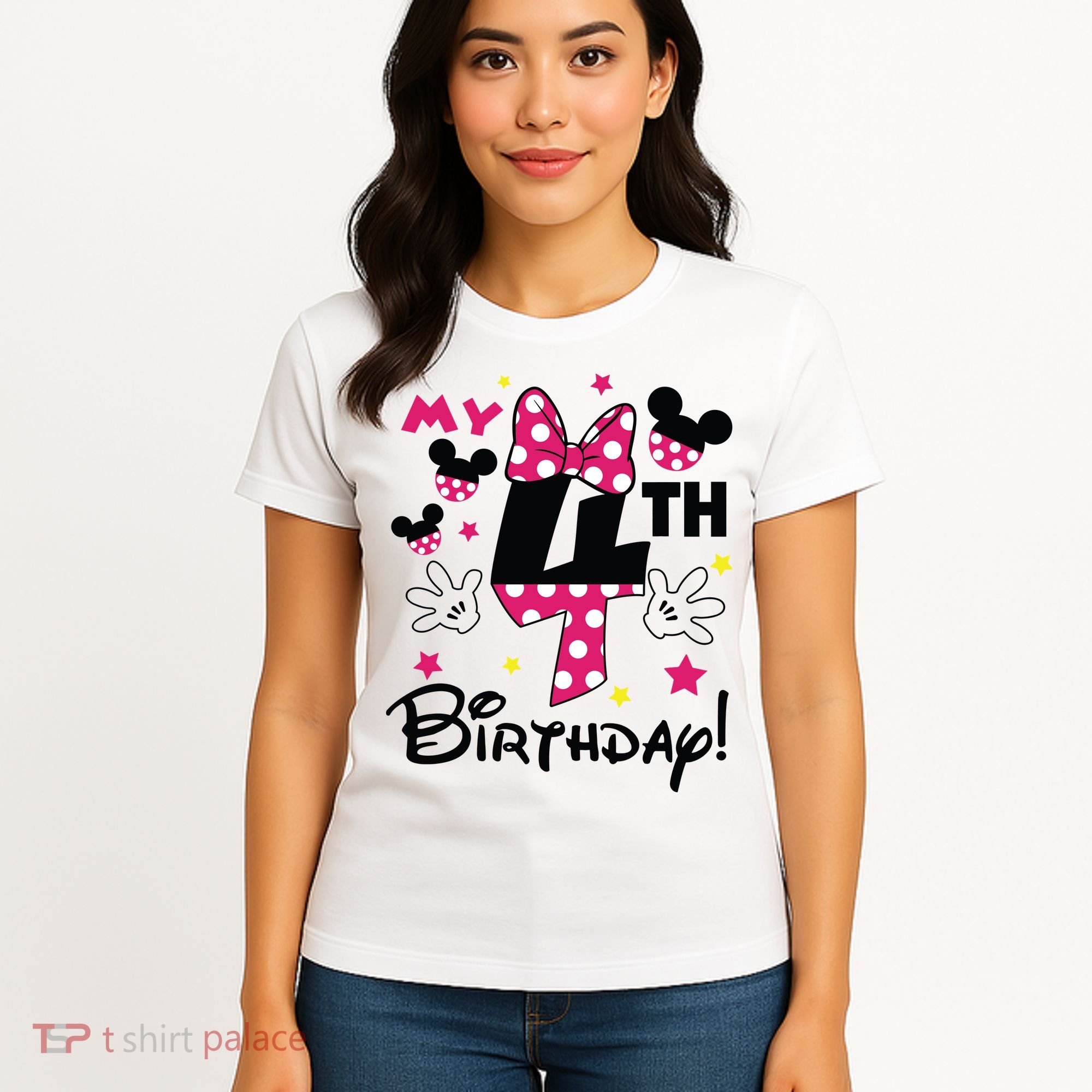 My 4th Birthday Funny Birthday Party Girl Women's T-Shirt