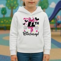 My 4th Birthday Funny Birthday Party Girl Kids Hoodie thumb 3