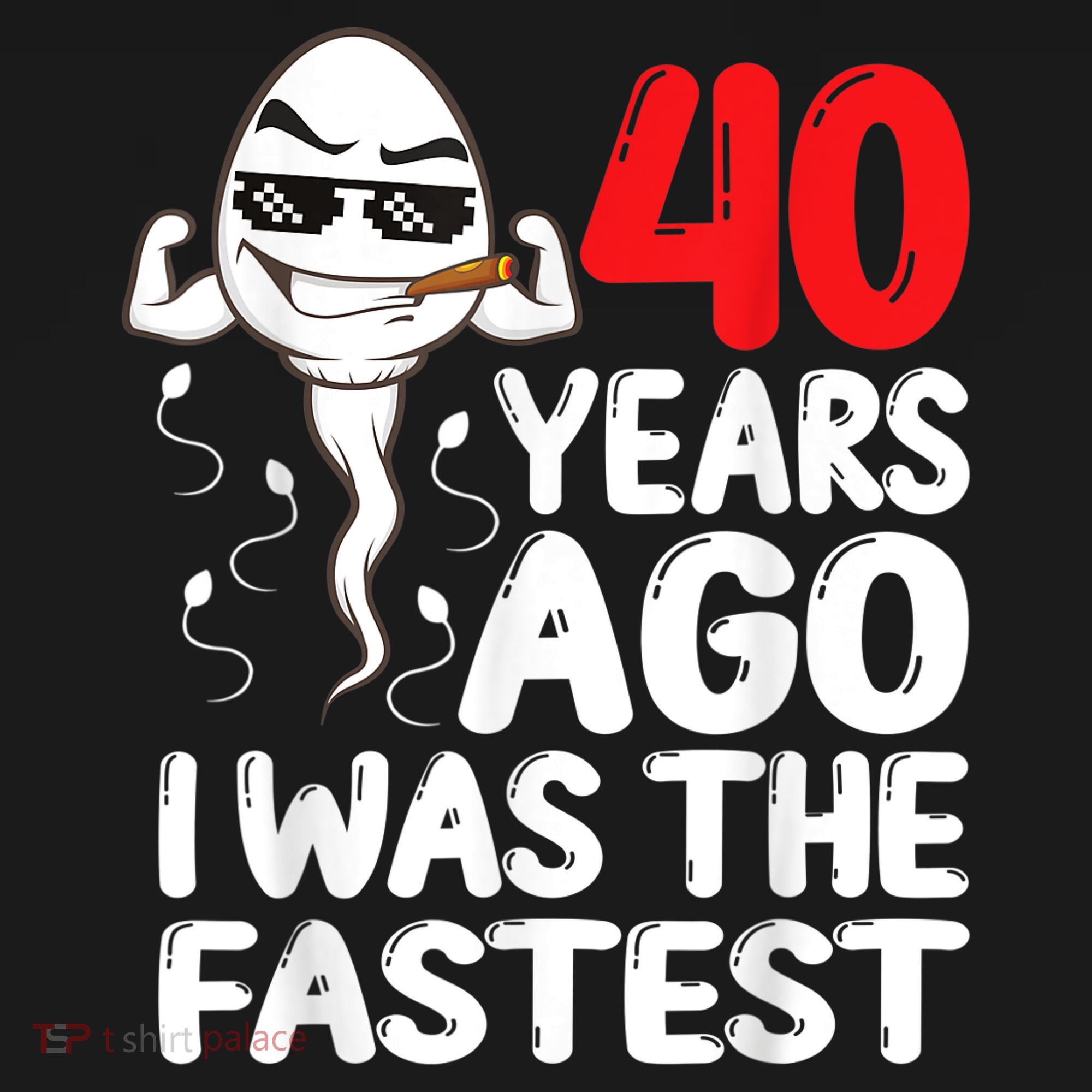 m.e.ns 40th Birthday Gag dress 40 Years Ago I Was The Fastest Funny T-Shirt