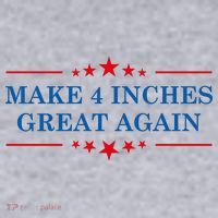 Make 4 Inches Great Again American Political Quote Gift Women's Sweatshirt thumb 2