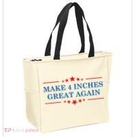 Make 4 Inches Great Again American Political Quote Gift Tote Bag thumb 2