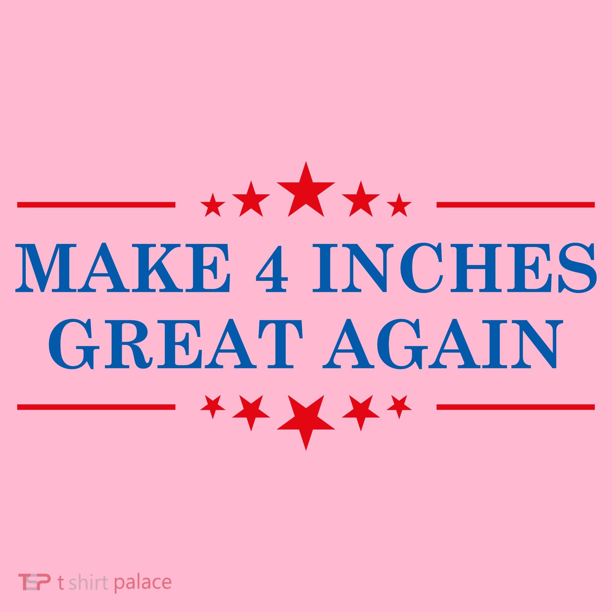 Make 4 Inches Great Again American Political Quote Gift Coaster