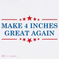 Make 4 Inches Great Again American Political Quote Gift Hoodie thumb 7