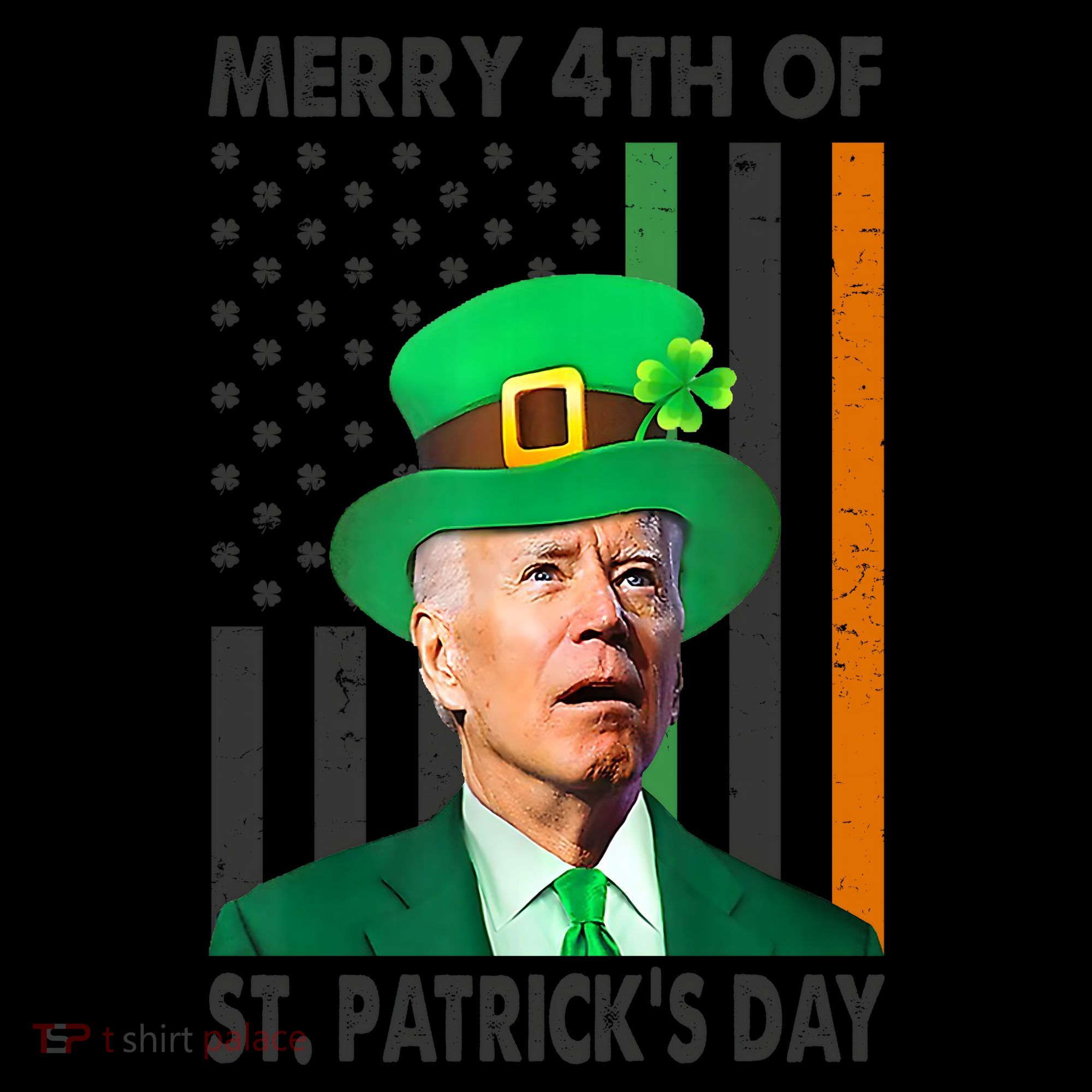 Merry 4th Of St Patrick's Day Confused Joe Biden Funny Coffee Mug