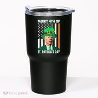Merry 4th Of St Patrick's Day Confused Joe Biden Funny Tumbler thumb 0