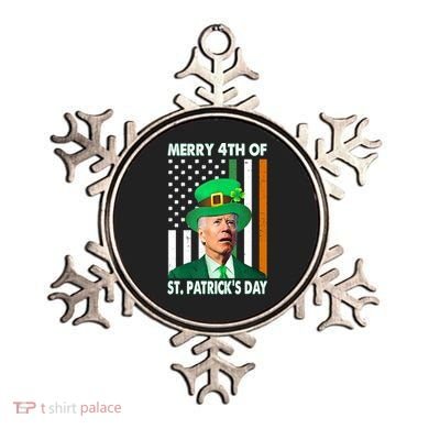 Merry 4th Of St Patrick's Day Confused Joe Biden Funny Ornament