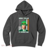 Merry 4th Of St Patrick's Day Confused Joe Biden Funny Hoodie thumb 0