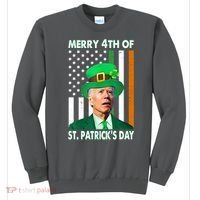 Merry 4th Of St Patrick's Day Confused Joe Biden Funny Sweatshirt thumb 0