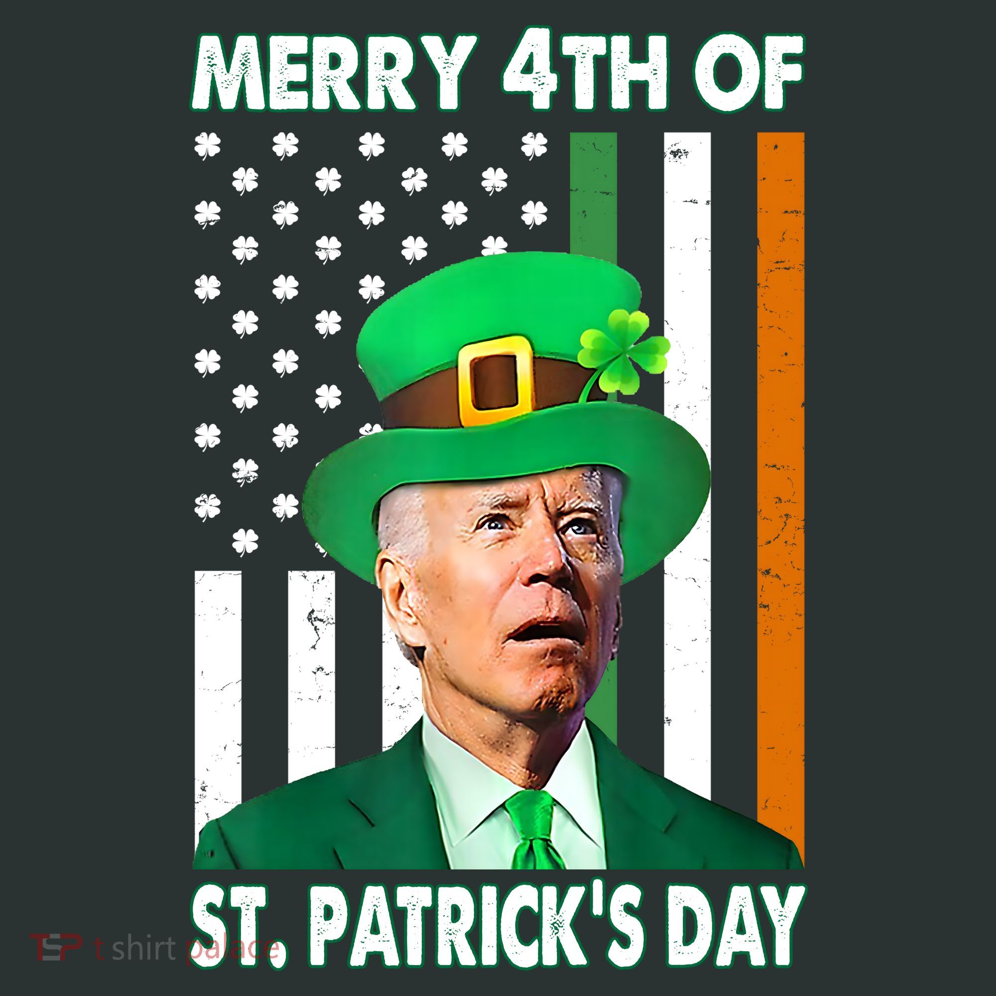 Merry 4th Of St Patrick's Day Confused Joe Biden Funny Baby Bodysuit