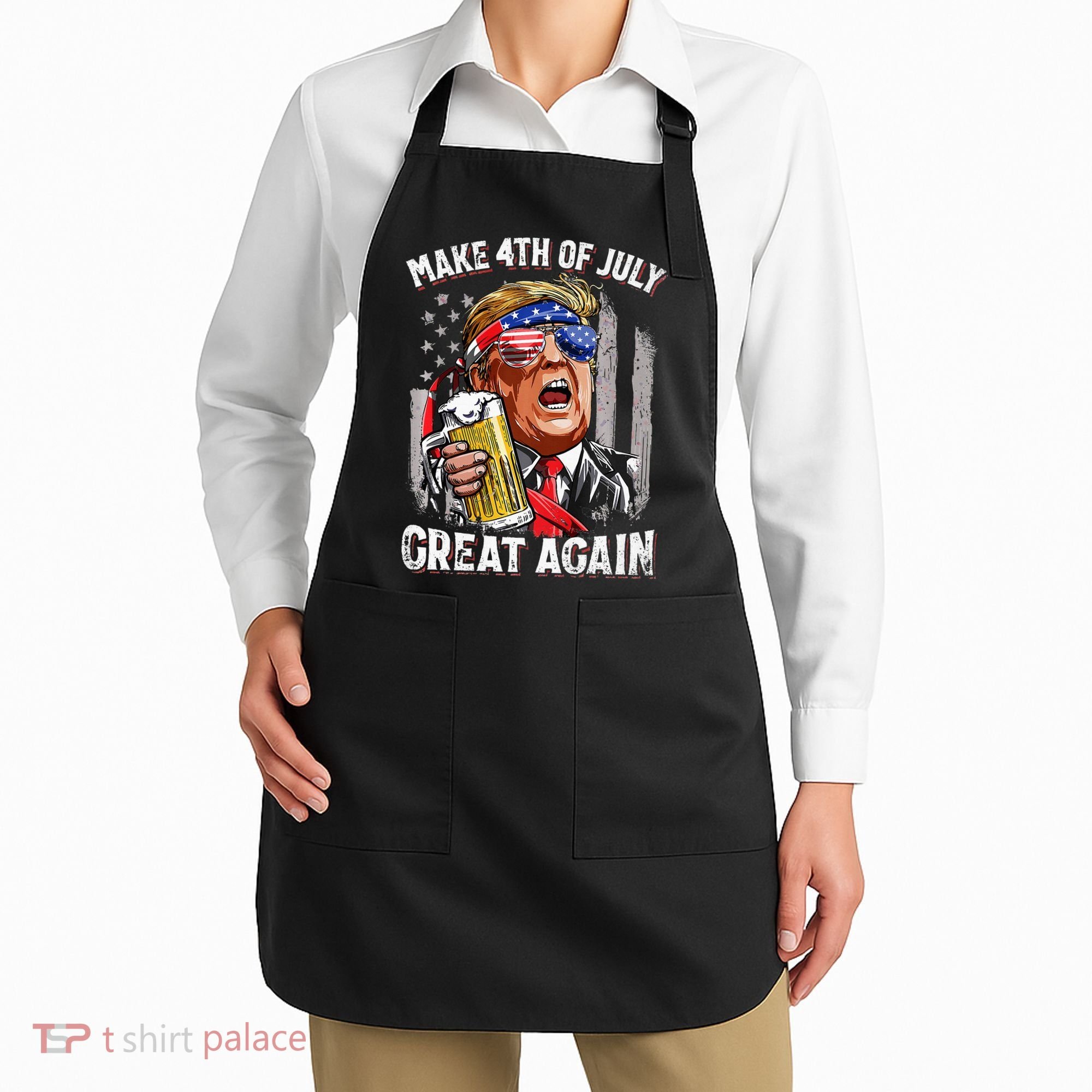 Make 4th Of July Great Again Apron