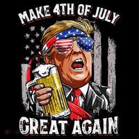 Make 4th Of July Great Again Button thumb 1