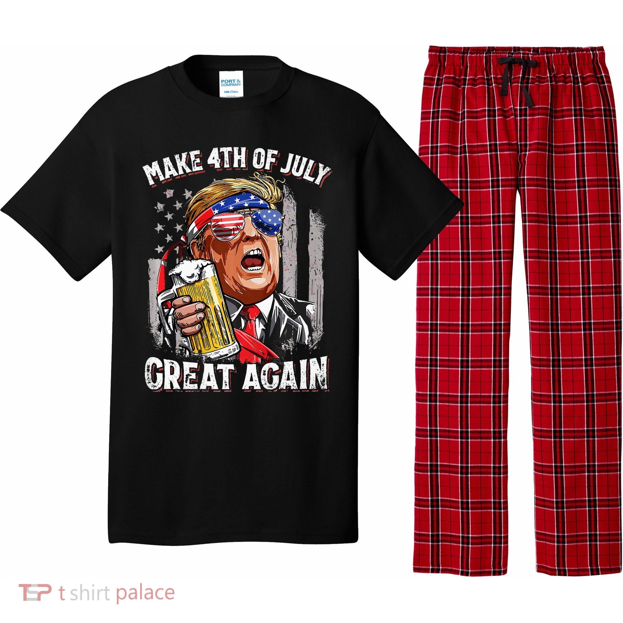 Make 4th Of July Great Again Pajama Set