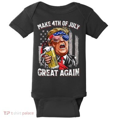 Make 4th Of July Great Again Baby Bodysuit