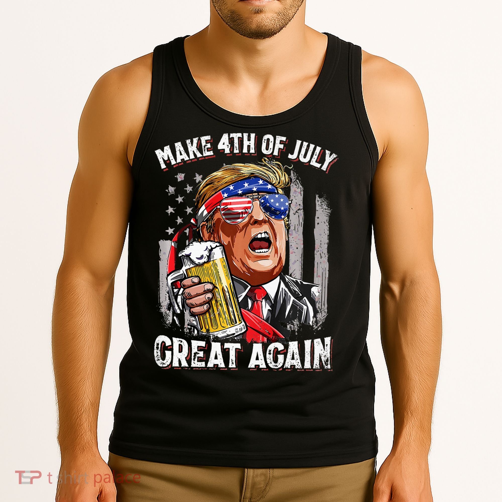 Make 4th Of July Great Again Tank Top