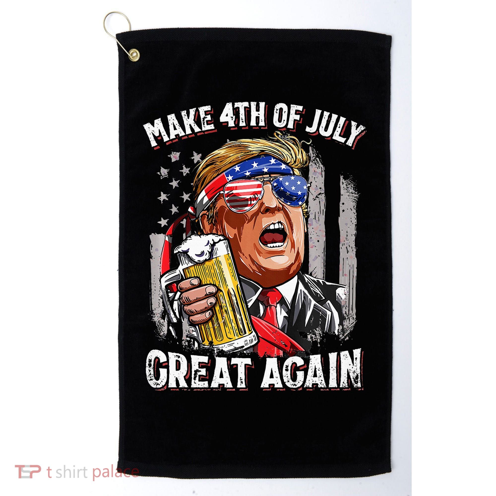 Make 4th Of July Great Again Golf Towel