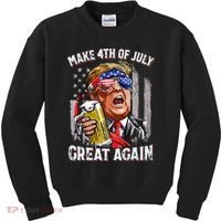 Make 4th Of July Great Again Kids Sweatshirt thumb 0