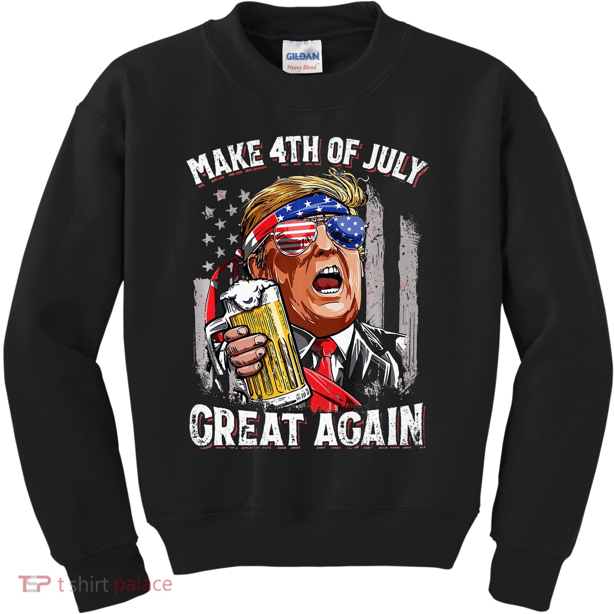 Make 4th Of July Great Again Kids Sweatshirt