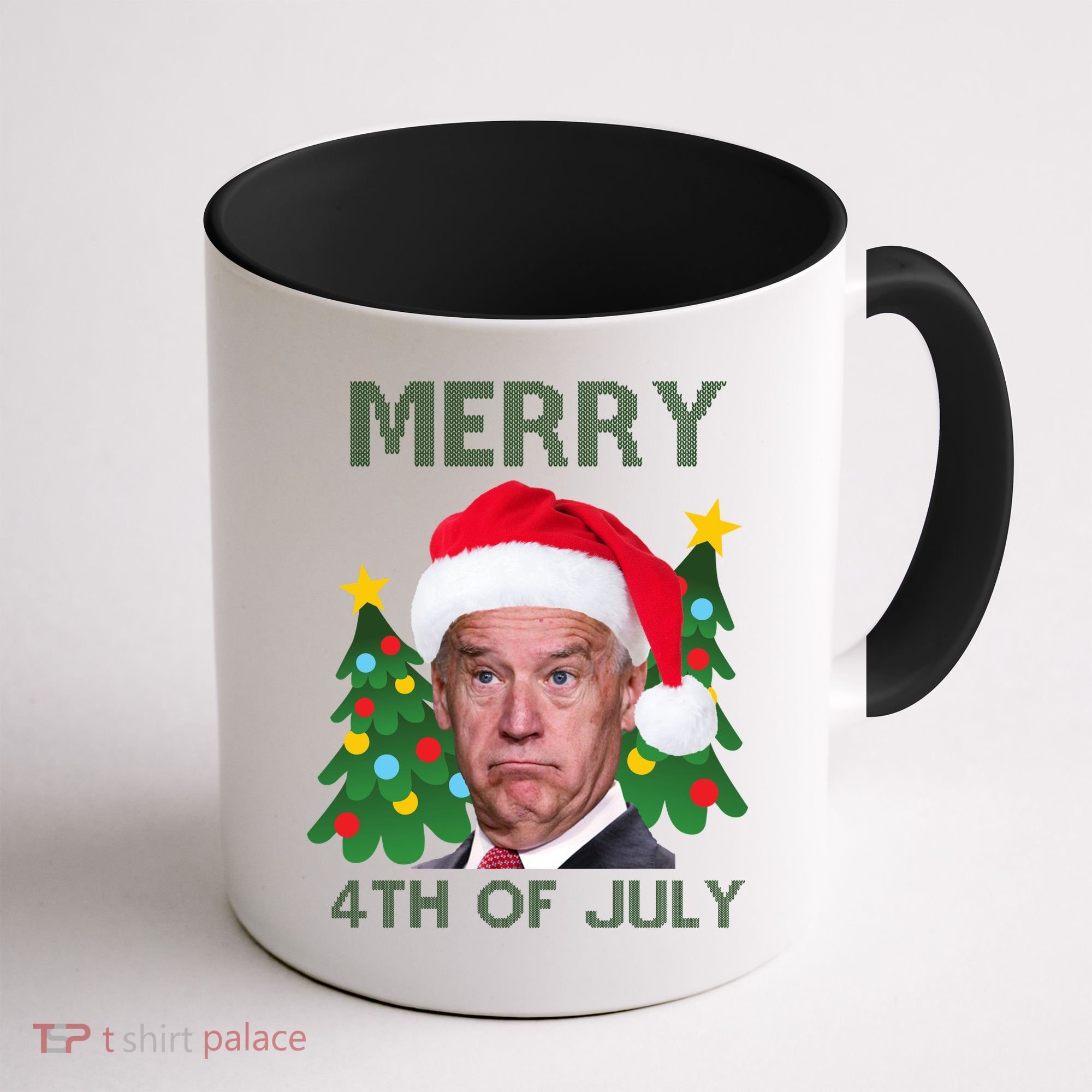 Merry 4th Of July Funny Joe Biden Ugly Christmas Coffee Mug