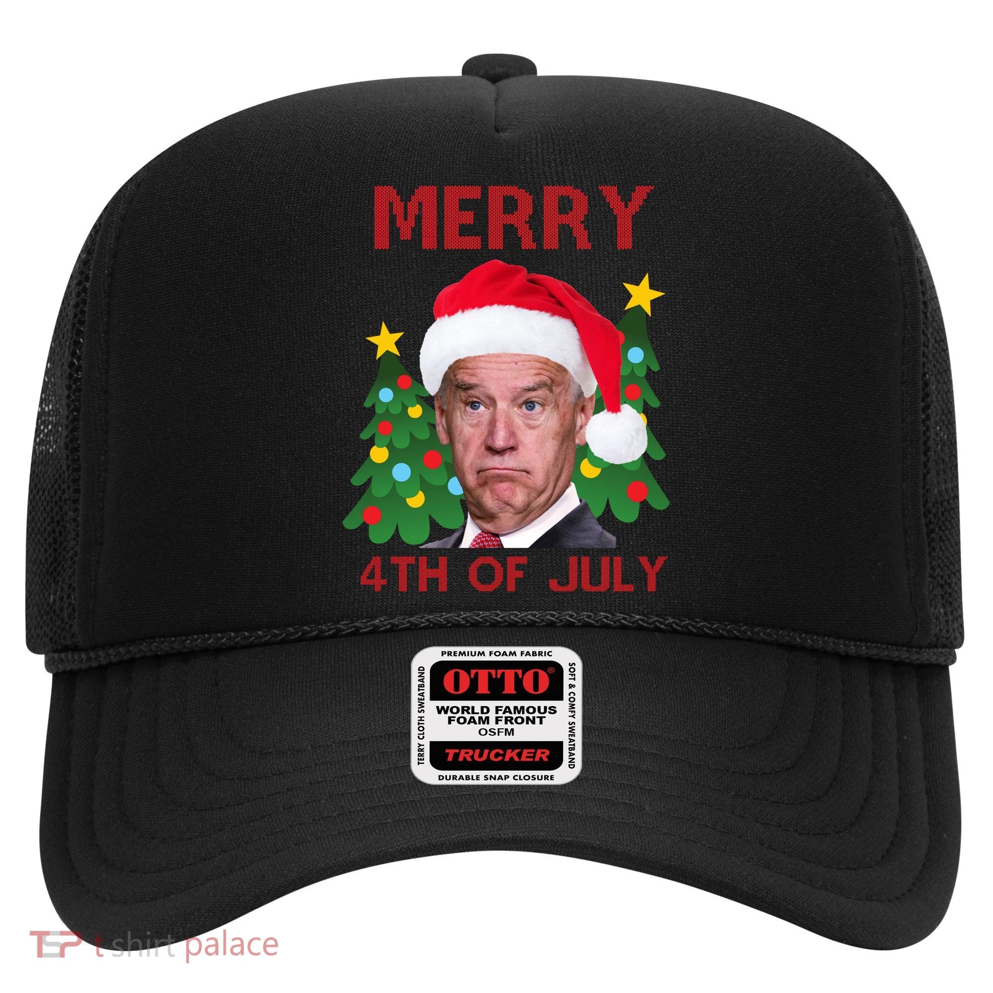 Merry 4th Of July Funny Joe Biden Ugly Christmas Hat