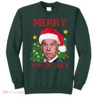 Merry 4th Of July Funny Joe Biden Ugly Christmas Sweatshirt thumb 0