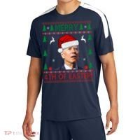 Merry 4th Of Easter Funny Joe Biden Ugly Christmas Sport-Tek Competitor United Soccer Jersey thumb 0