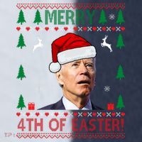 Merry 4th Of Easter Funny Joe Biden Ugly Christmas Sport-Tek Competitor United Soccer Jersey thumb 4