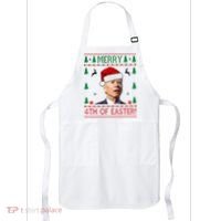 Merry 4th Of Easter Funny Joe Biden Ugly Christmas Apron thumb 0