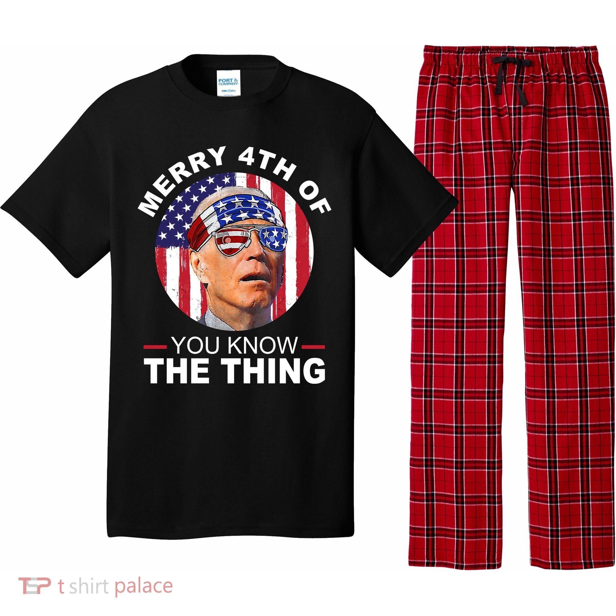Merry 4th Of You Know The Thing Confused Biden 4th Of July Pajama Set