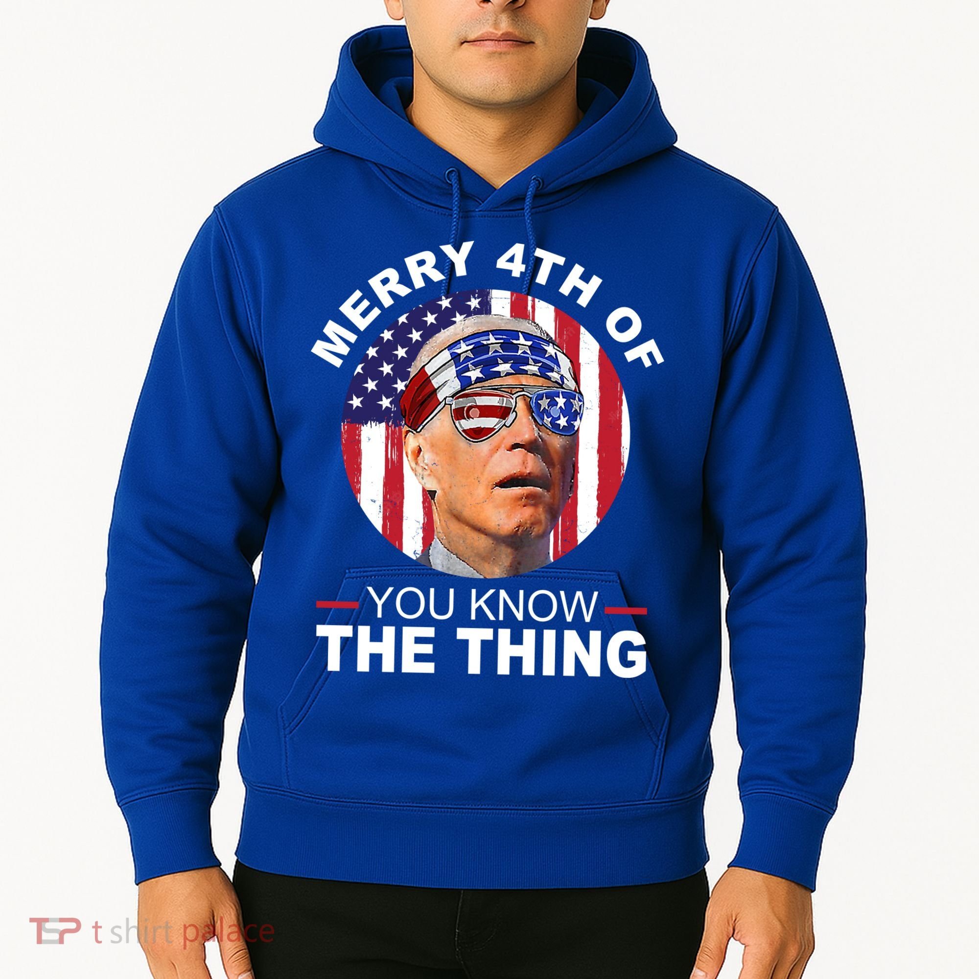 Merry 4th Of You Know The Thing Confused Biden 4th Of July Hoodie