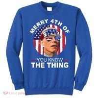 Merry 4th Of You Know The Thing Confused Biden 4th Of July Sweatshirt thumb 0