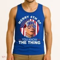Merry 4th Of You Know The Thing Confused Biden 4th Of July Tank Top thumb 3