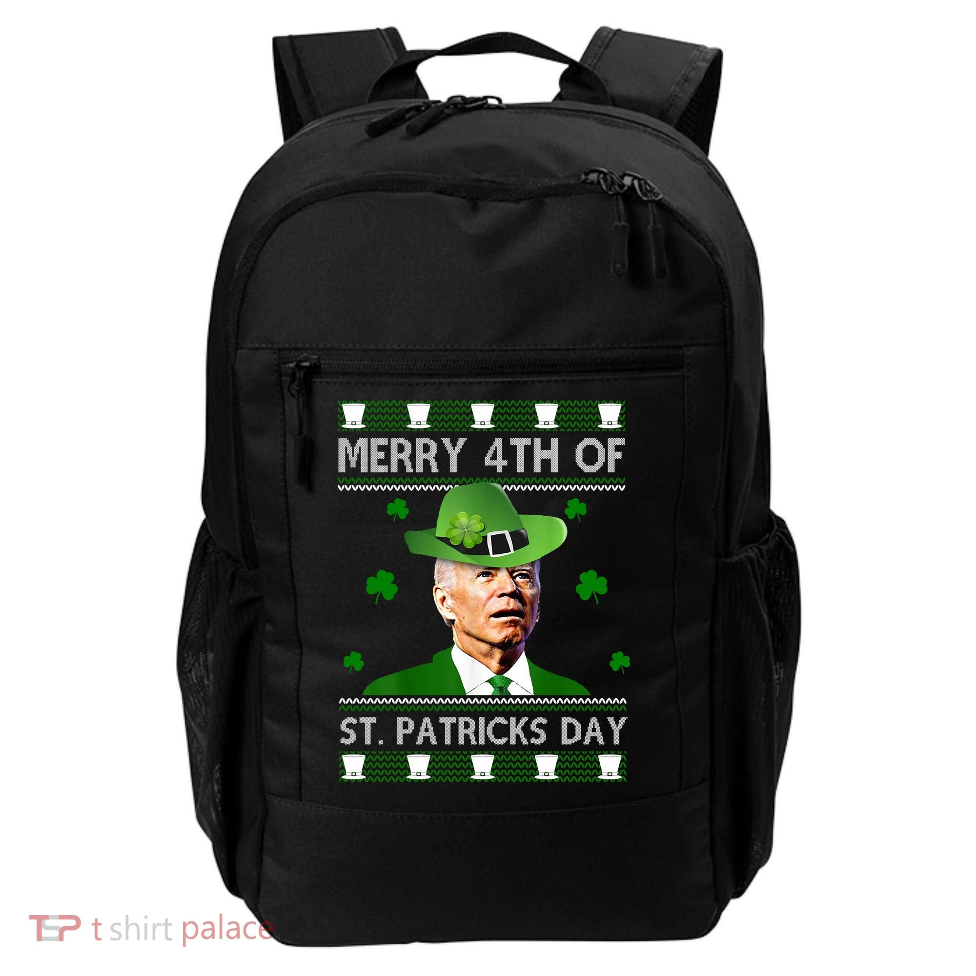 Merry 4th Of St Patrick's Day Funny Joe Biden Backpack