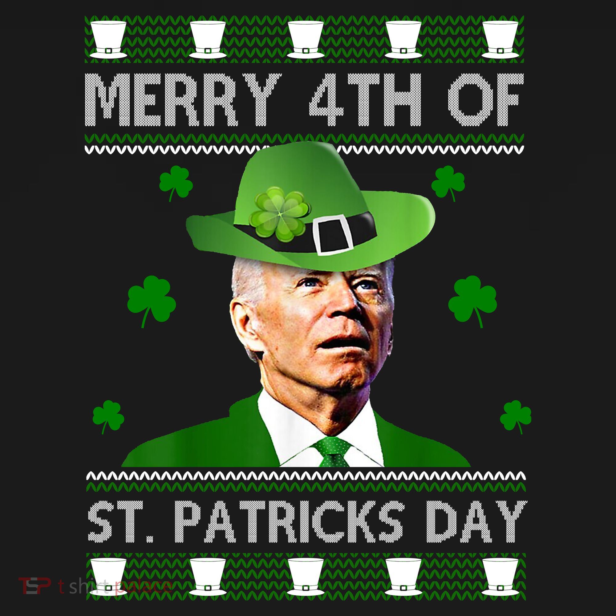 Merry 4th Of St Patrick's Day Funny Joe Biden Backpack