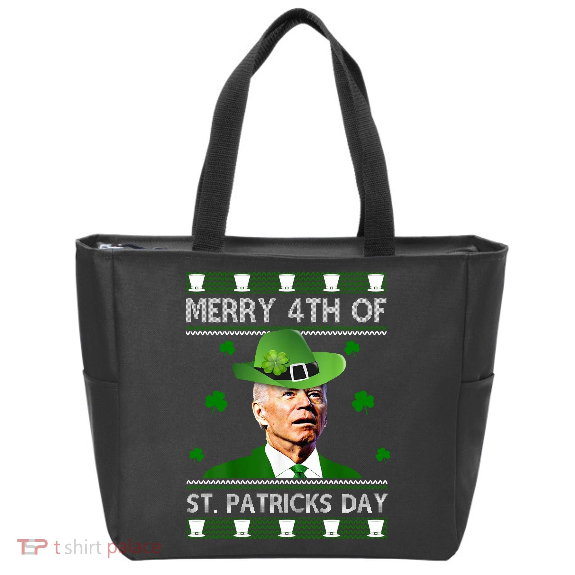 Merry 4th Of St Patrick's Day Funny Joe Biden Tote Bag