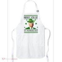 Merry 4th Of St Patrick's Day Funny Joe Biden Apron thumb 0