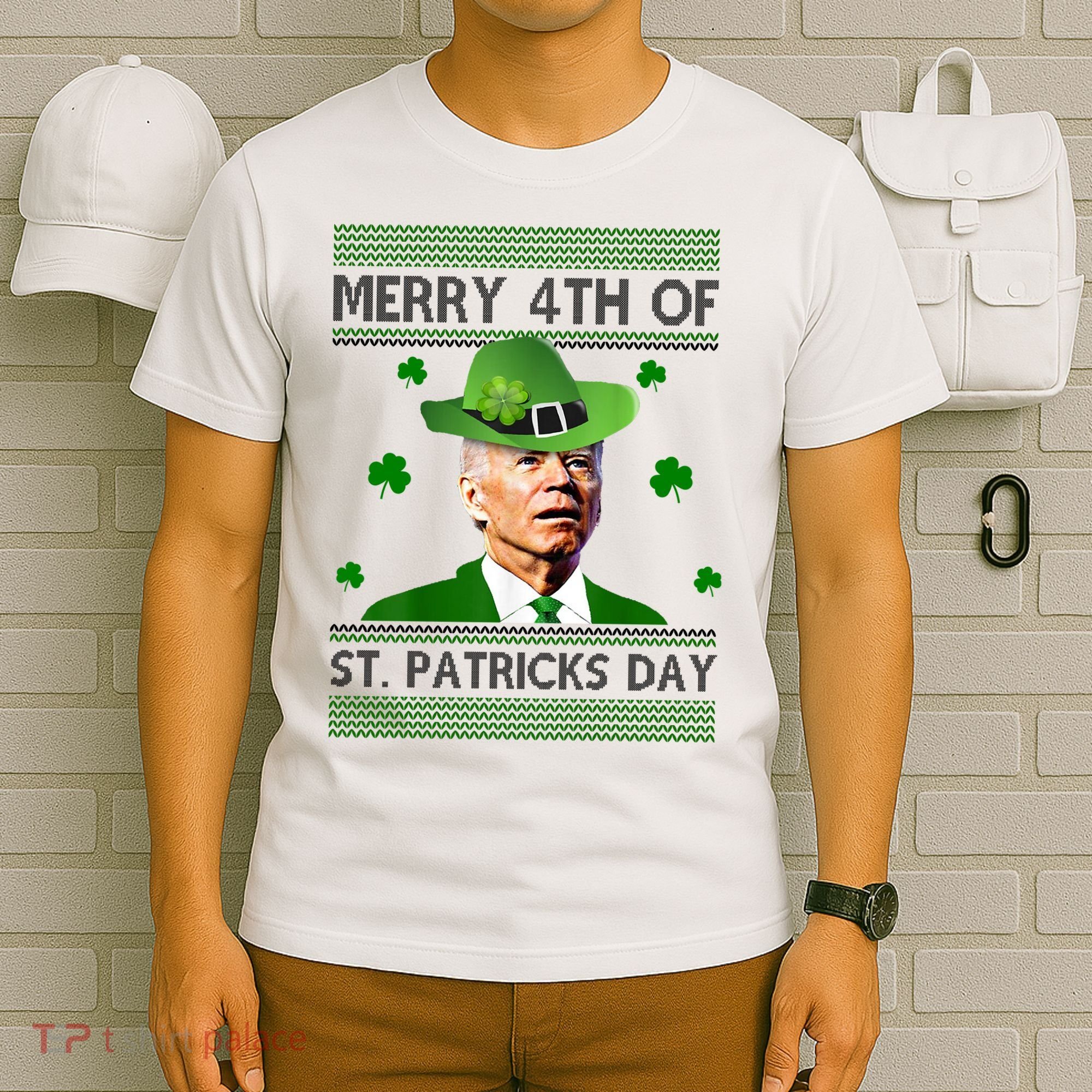 Merry 4th Of St Patrick's Day Funny Joe Biden T-Shirt