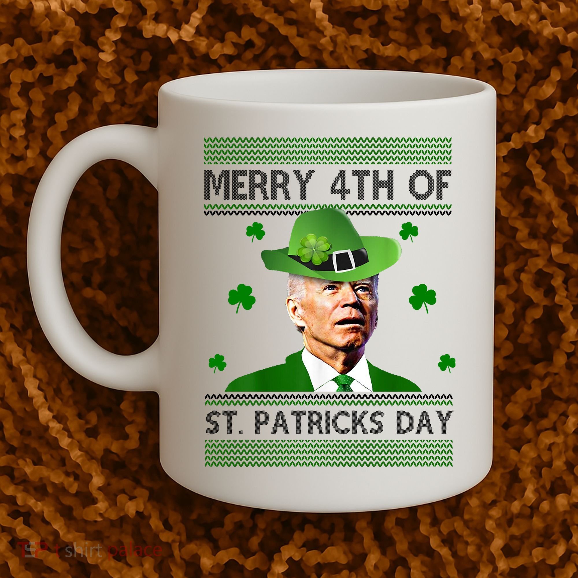 Merry 4th Of St Patrick's Day Funny Joe Biden Coffee Mug