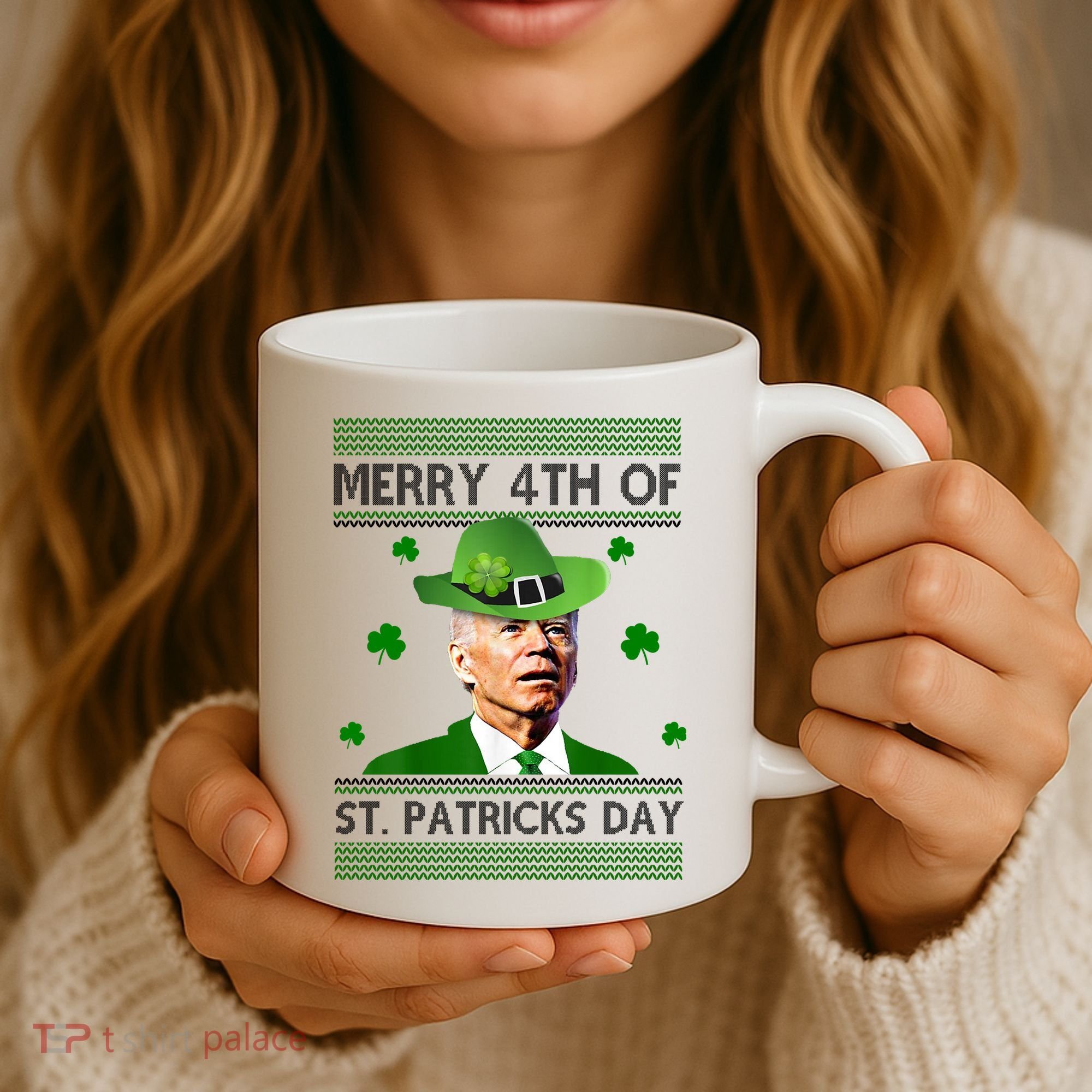 Merry 4th Of St Patrick's Day Funny Joe Biden Coffee Mug