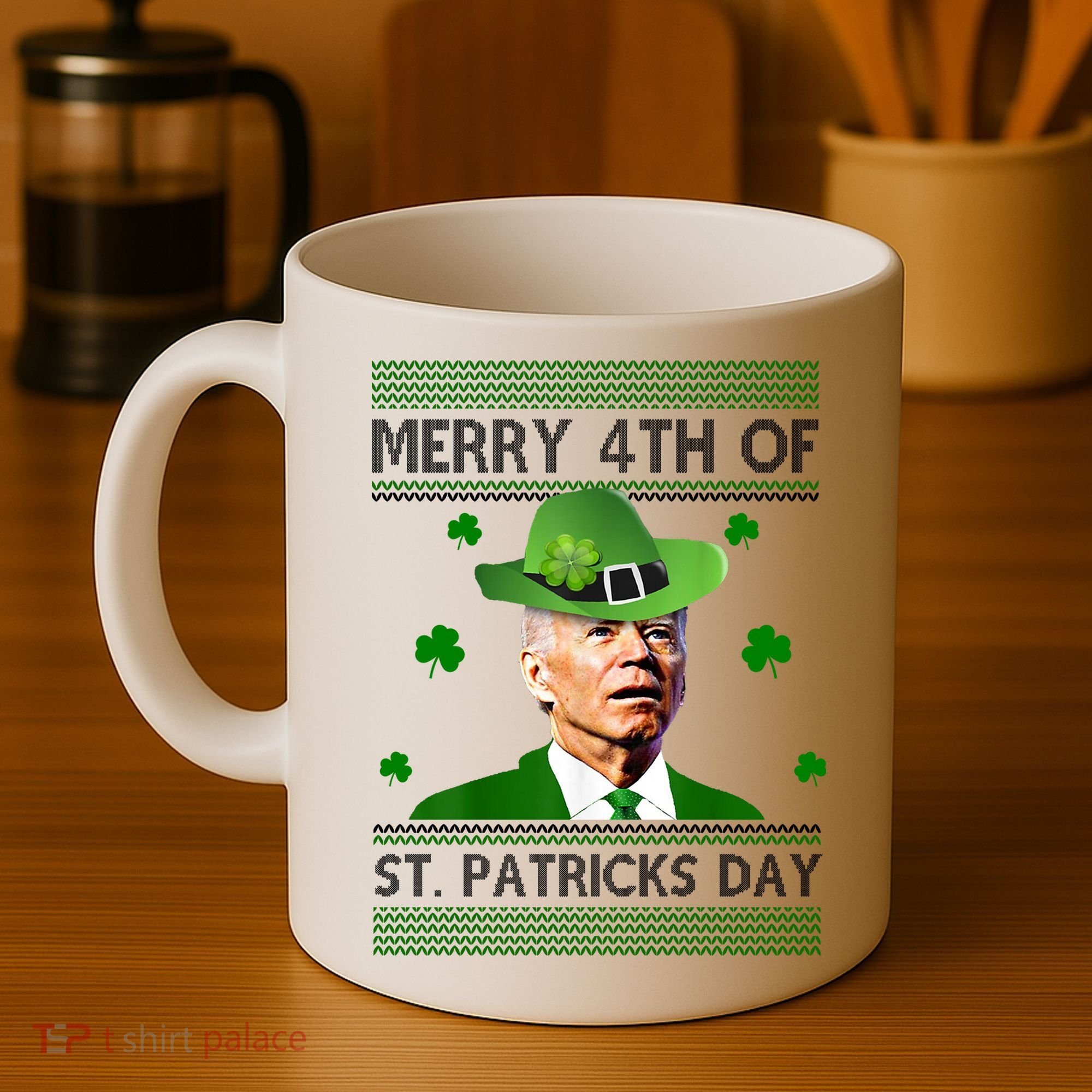 Merry 4th Of St Patrick's Day Funny Joe Biden Coffee Mug