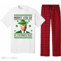 Merry 4th Of St Patrick's Day Funny Joe Biden Pajama Set thumb 0