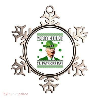 Merry 4th Of St Patrick's Day Funny Joe Biden Ornament
