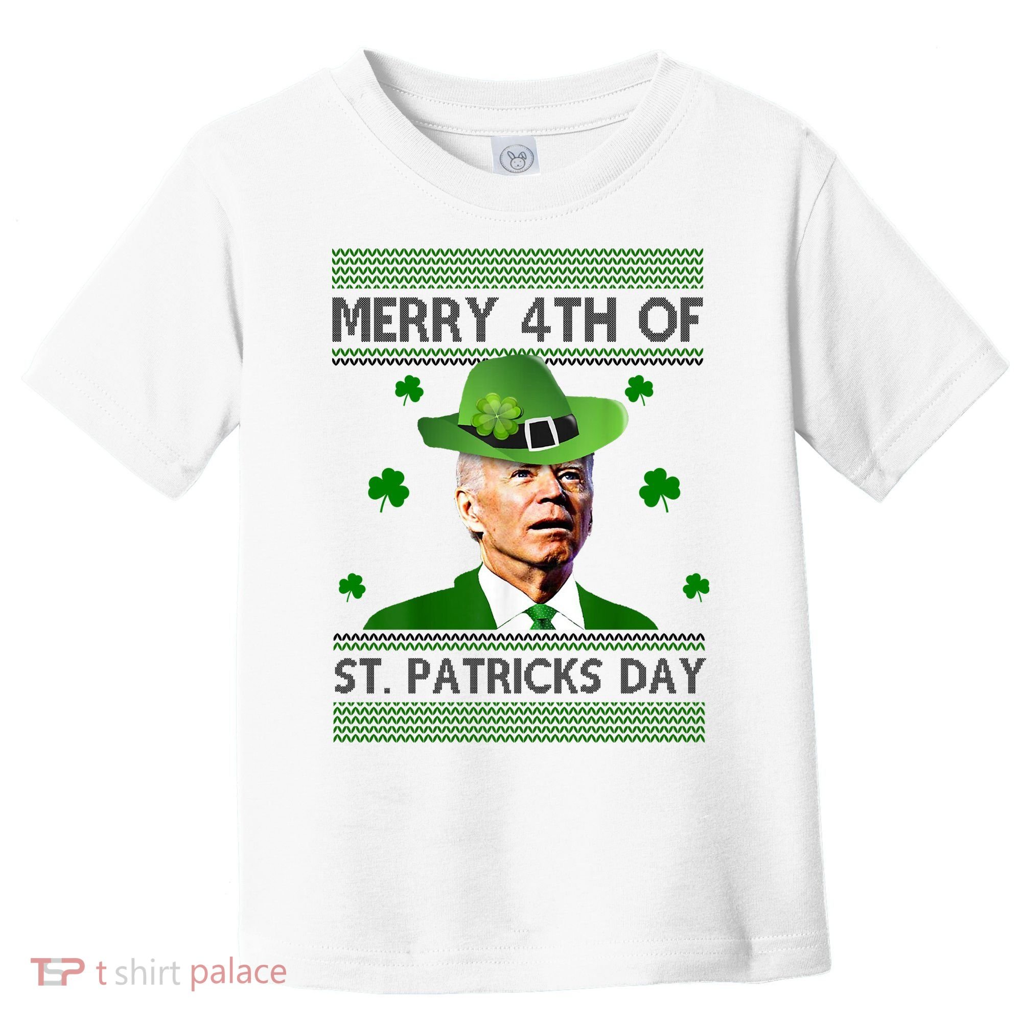 Merry 4th Of St Patrick's Day Funny Joe Biden Toddler T-Shirt