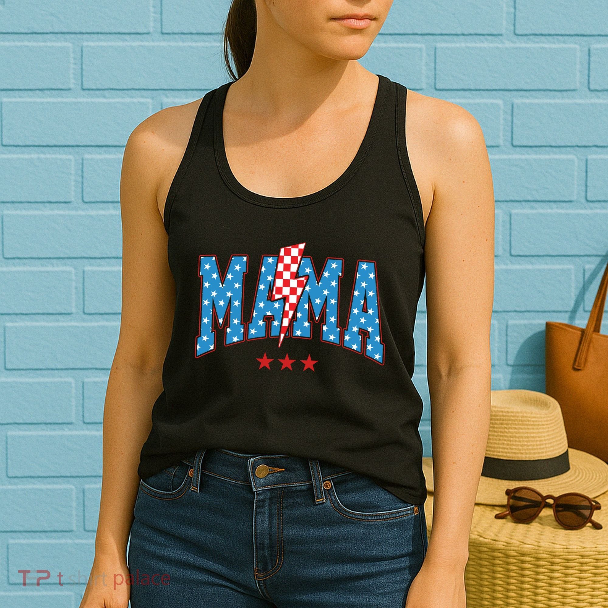 Mama 4th Of July Usa Festive Women's Tank Top